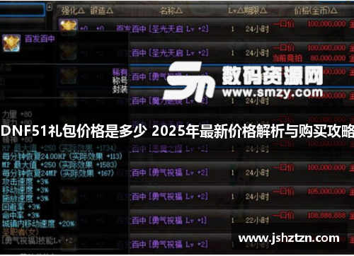 DNF51礼包价格是多少 2025年最新价格解析与购买攻略